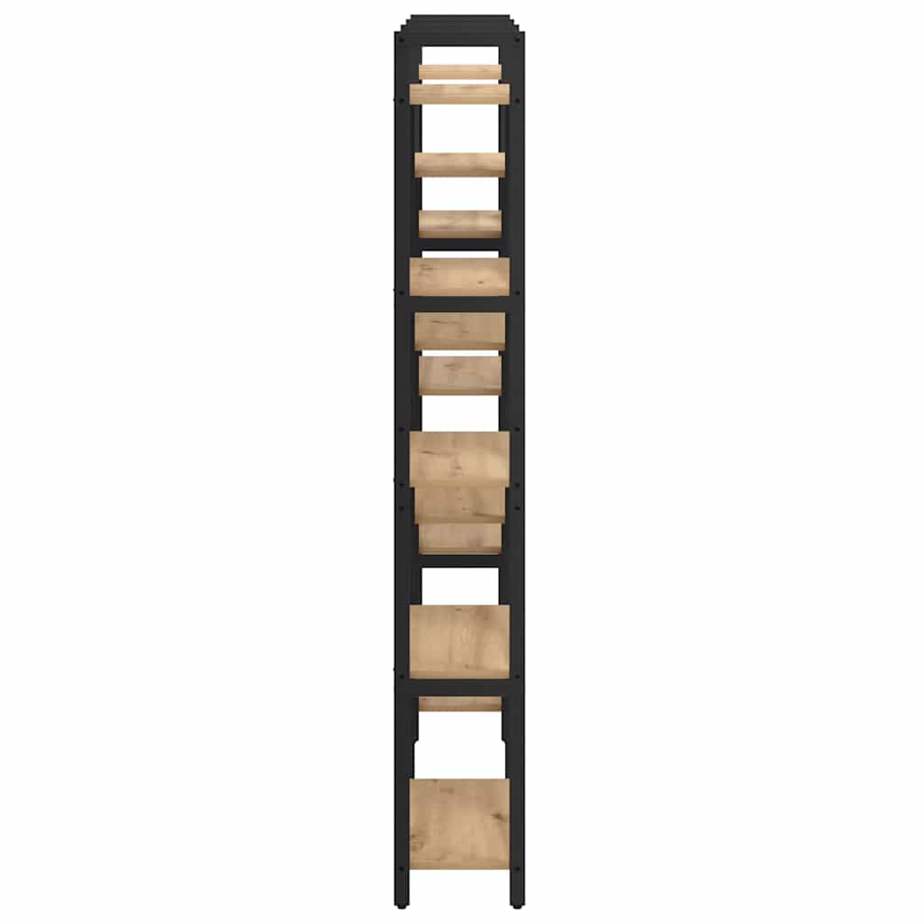 Boekenkast artisanaal eikenkleurig 156 x 25 x 167.5 cm