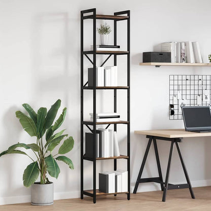 Boekenkast Gerookt eiken 40 x 30 x 188 cm Bewerkt hout