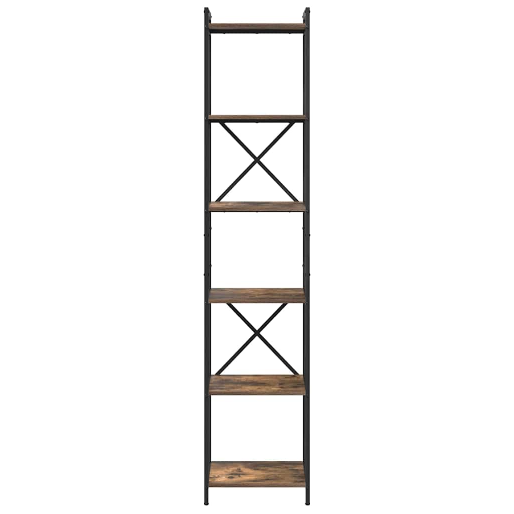 Boekenkast Gerookt eiken 40 x 30 x 188 cm Bewerkt hout