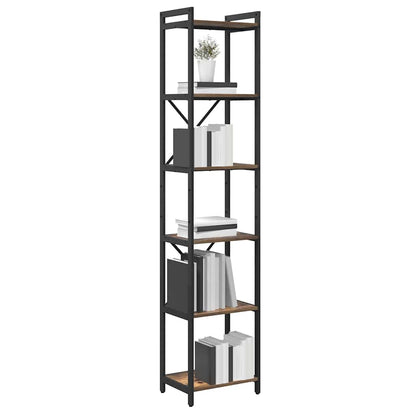 Boekenkast Gerookt eiken 40 x 30 x 188 cm Bewerkt hout