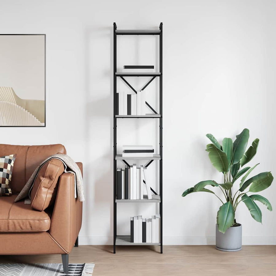 Boekenkast Grijs sonoma 40 x 30 x 188 cm Bewerkt hout