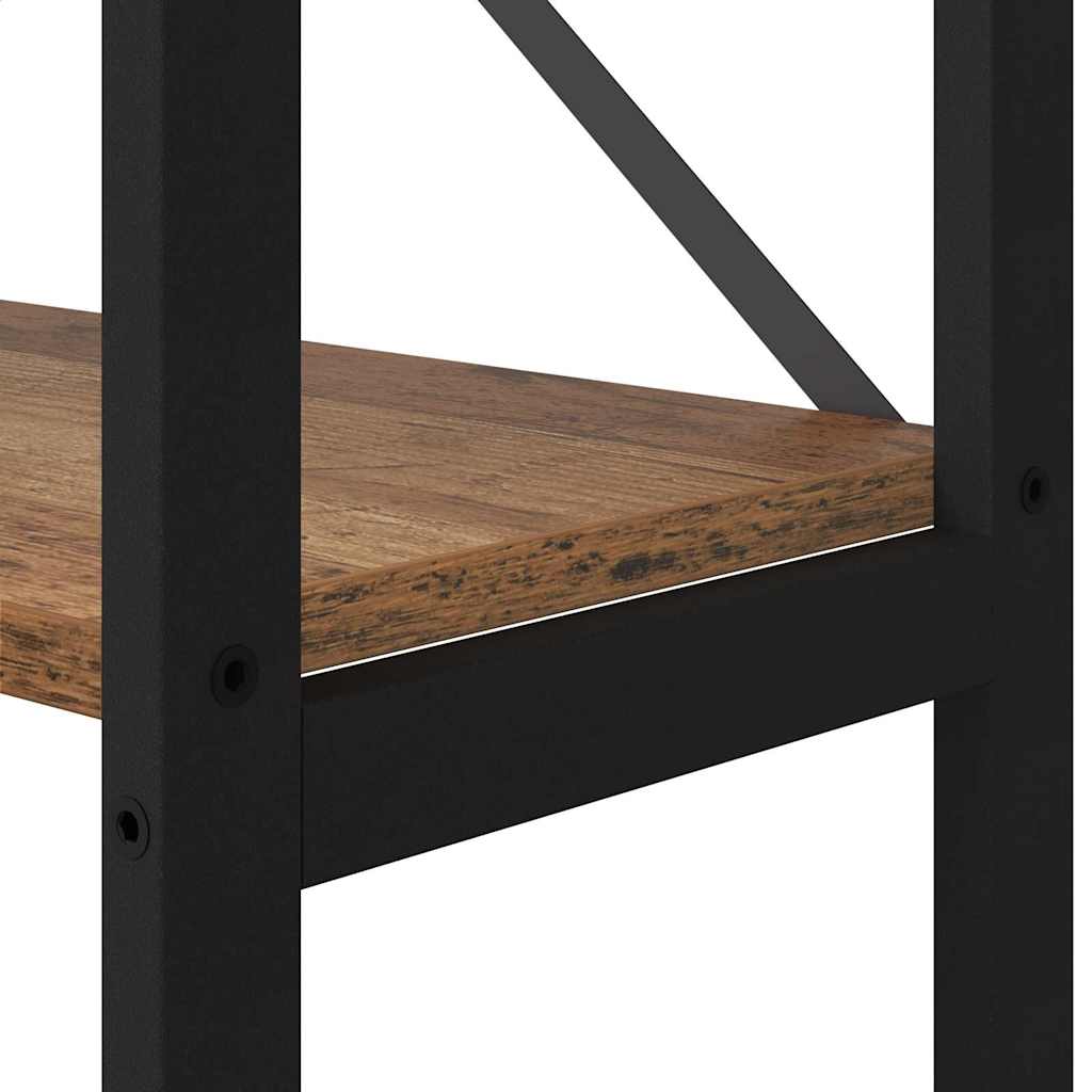 Boekenkast Oud hout 40 x 30 x 188 cm Bewerkt hout