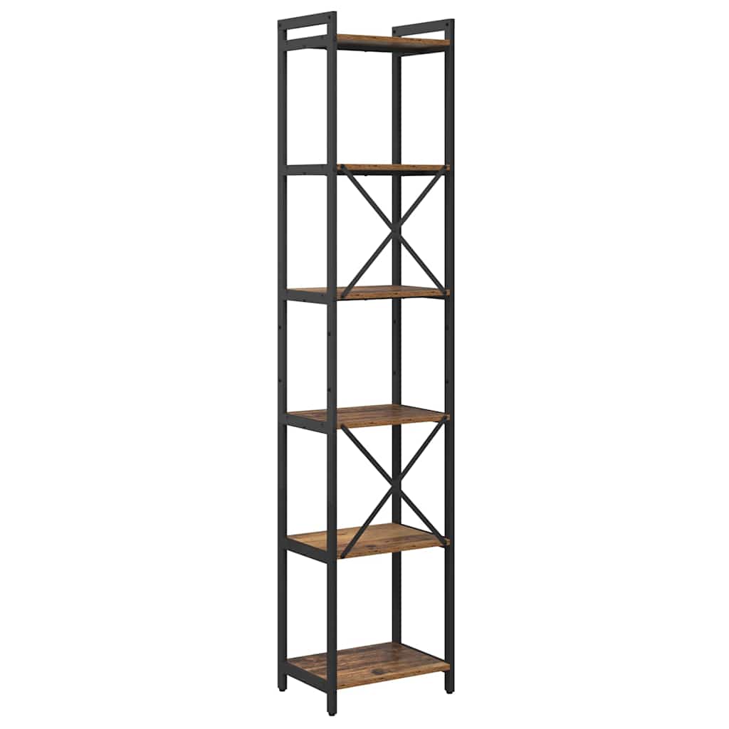 Boekenkast Oud hout 40 x 30 x 188 cm Bewerkt hout