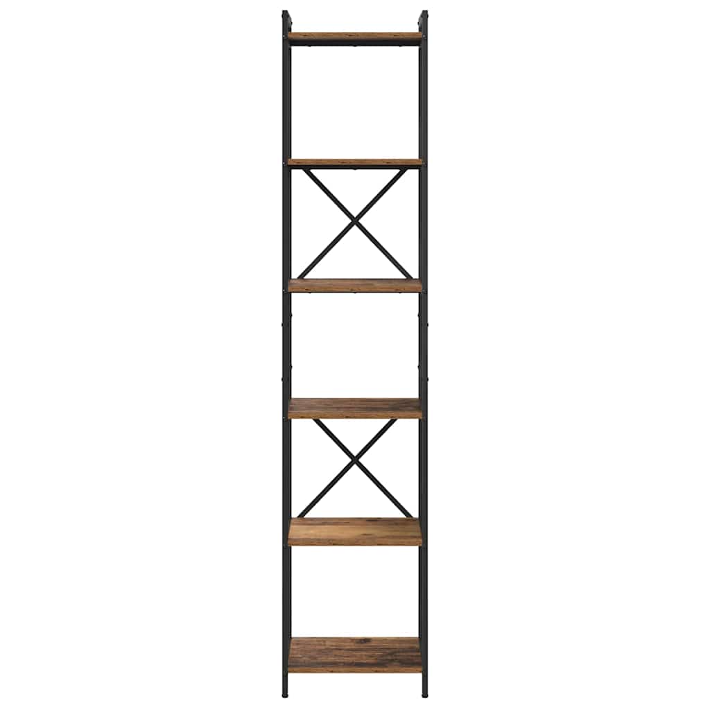 Boekenkast Oud hout 40 x 30 x 188 cm Bewerkt hout