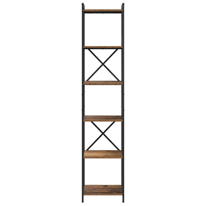 Boekenkast Oud hout 40 x 30 x 188 cm Bewerkt hout