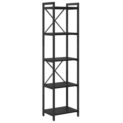 Boekenkast Zwart eiken 40 x 30 x 153 cm Bewerkt hout