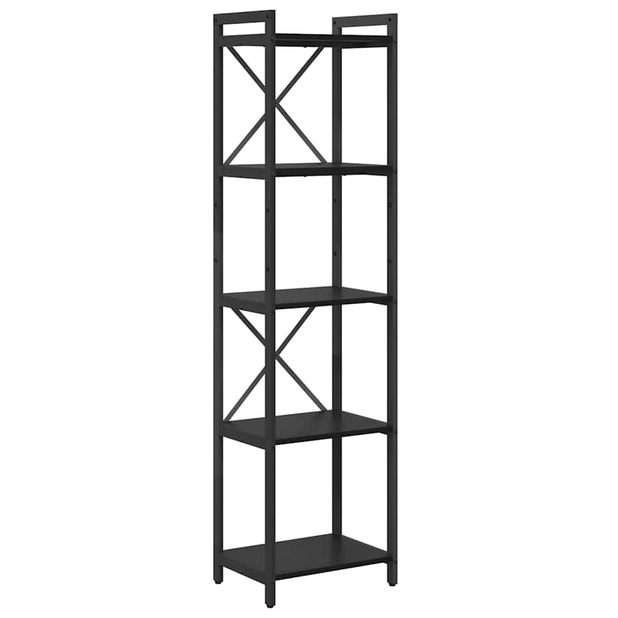 Boekenkast Zwart eiken 40 x 30 x 153 cm Bewerkt hout