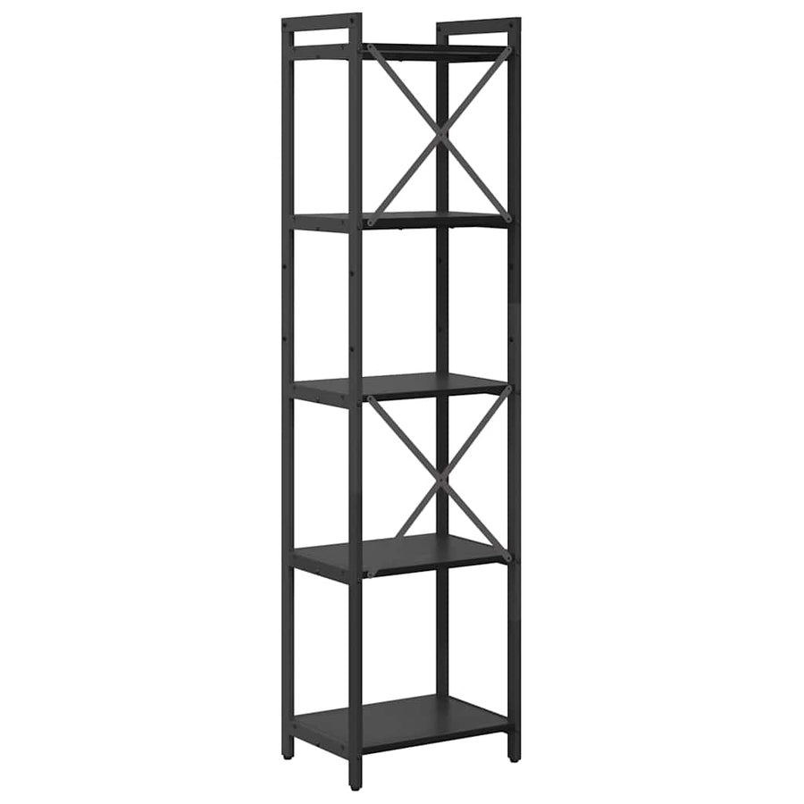 Boekenkast Zwart eiken 40 x 30 x 153 cm Bewerkt hout