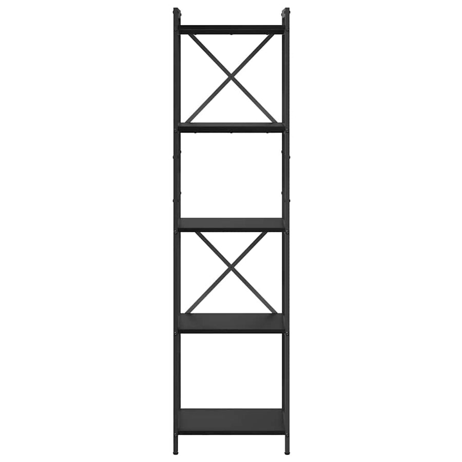 Boekenkast Zwart eiken 40 x 30 x 153 cm Bewerkt hout
