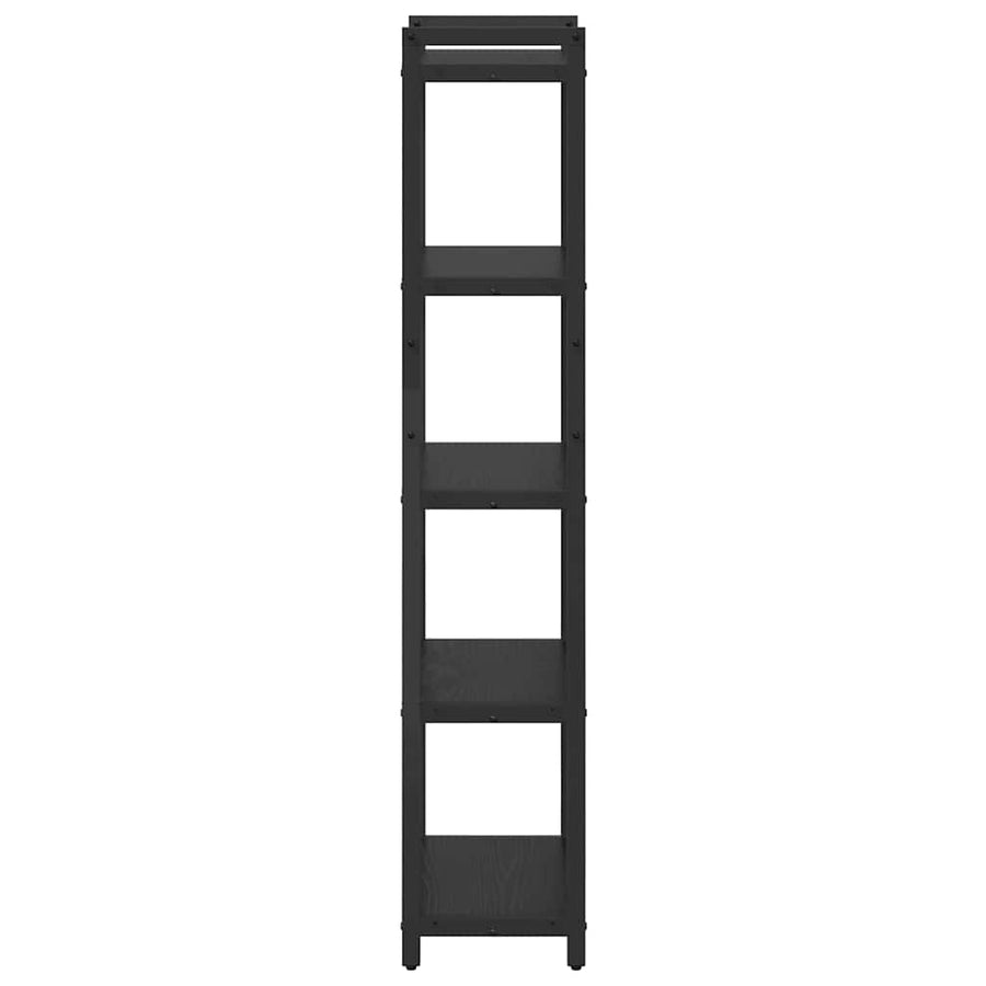 Boekenkast Zwart eiken 40 x 30 x 153 cm Bewerkt hout