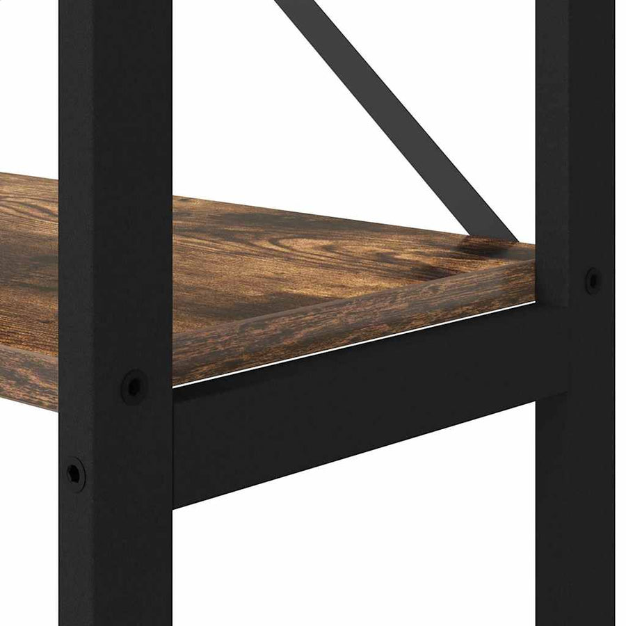 Boekenkast Gerookt eiken 40 x 30 x 153 cm Bewerkt hout