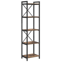 Boekenkast Gerookt eiken 40 x 30 x 153 cm Bewerkt hout