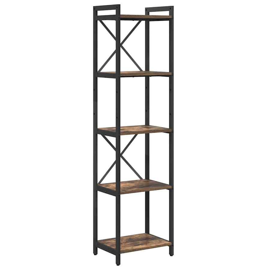 Boekenkast Gerookt eiken 40 x 30 x 153 cm Bewerkt hout