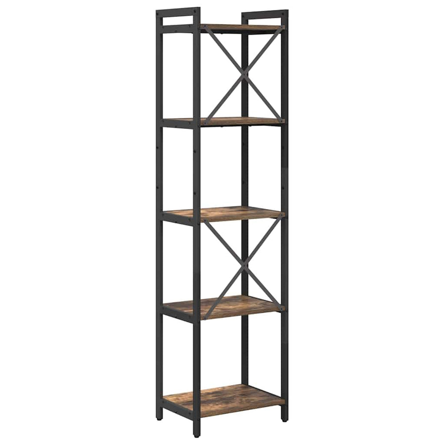 Boekenkast Gerookt eiken 40 x 30 x 153 cm Bewerkt hout