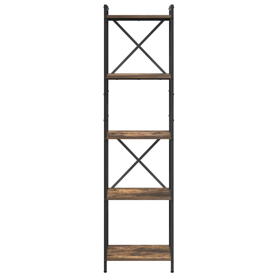 Boekenkast Gerookt eiken 40 x 30 x 153 cm Bewerkt hout