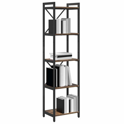 Boekenkast Gerookt eiken 40 x 30 x 153 cm Bewerkt hout