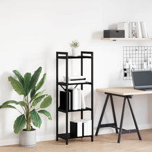 Boekenkast Zwart eiken 40 x 30 x 118 cm Bewerkt hout