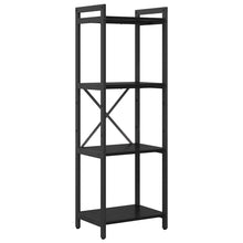 Boekenkast Zwart eiken 40 x 30 x 118 cm Bewerkt hout