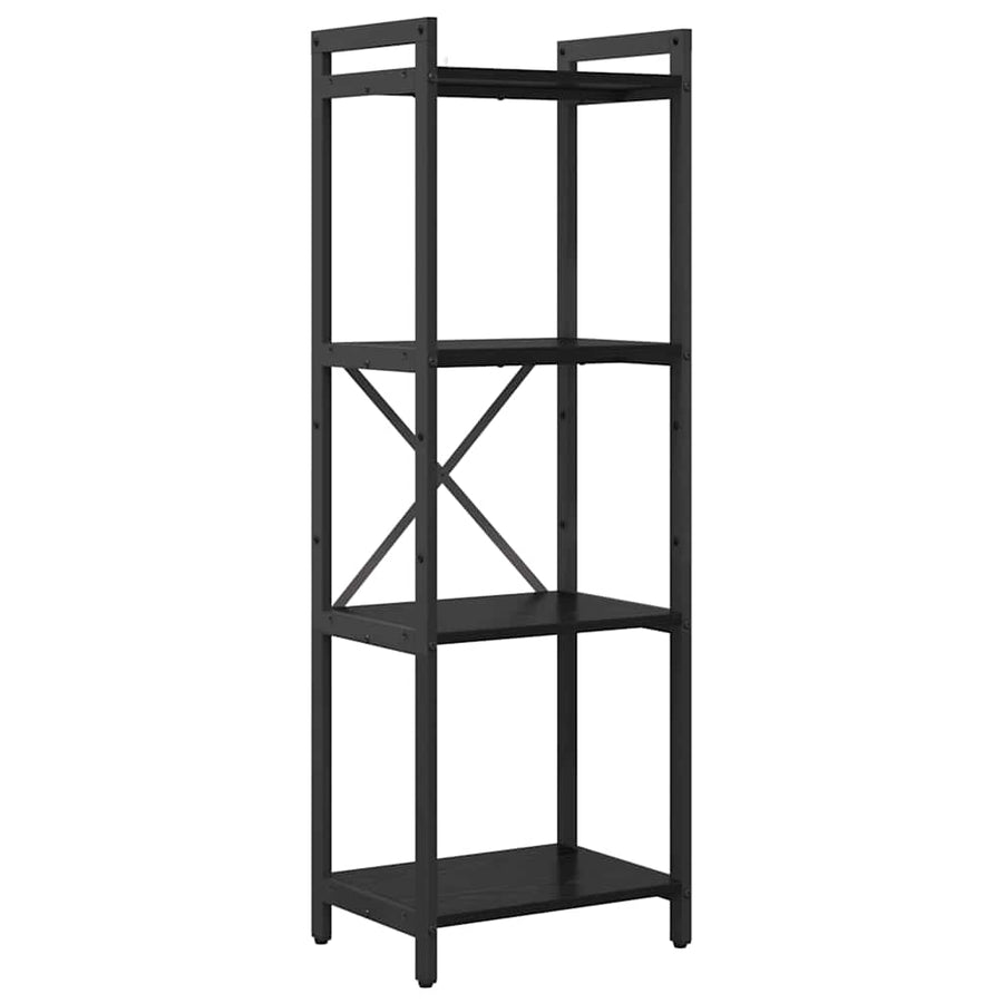 Boekenkast Zwart eiken 40 x 30 x 118 cm Bewerkt hout