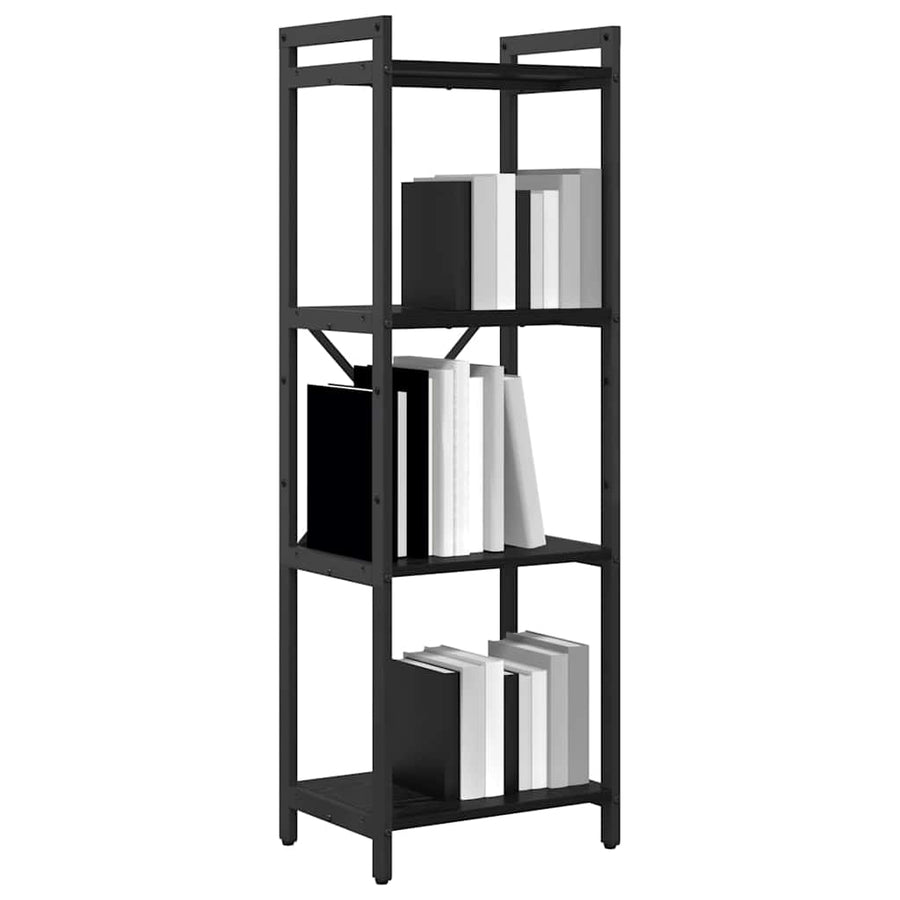 Boekenkast Zwart eiken 40 x 30 x 118 cm Bewerkt hout