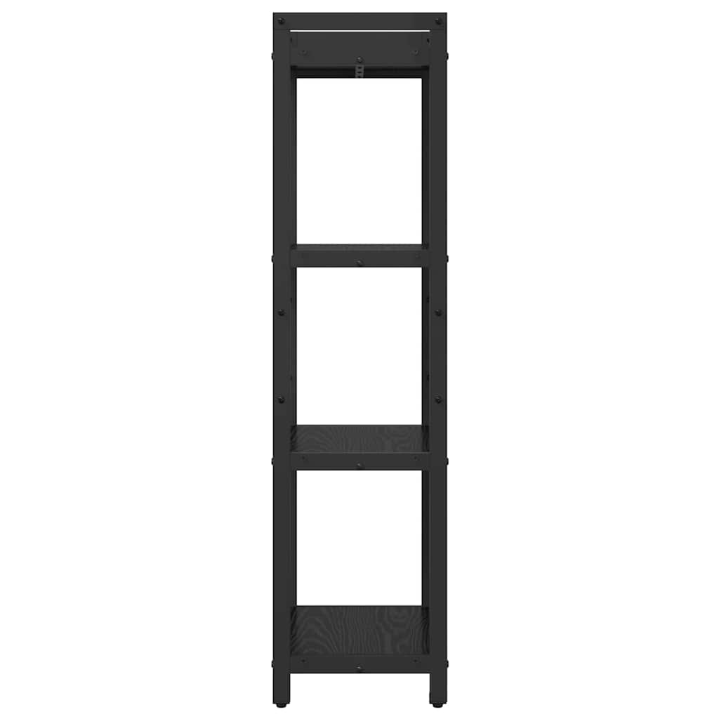 Boekenkast Zwart eiken 40 x 30 x 118 cm Bewerkt hout