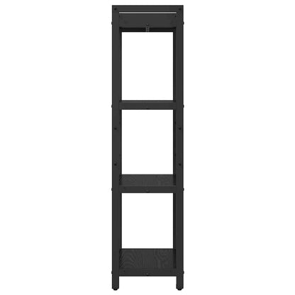 Boekenkast Zwart eiken 40 x 30 x 118 cm Bewerkt hout