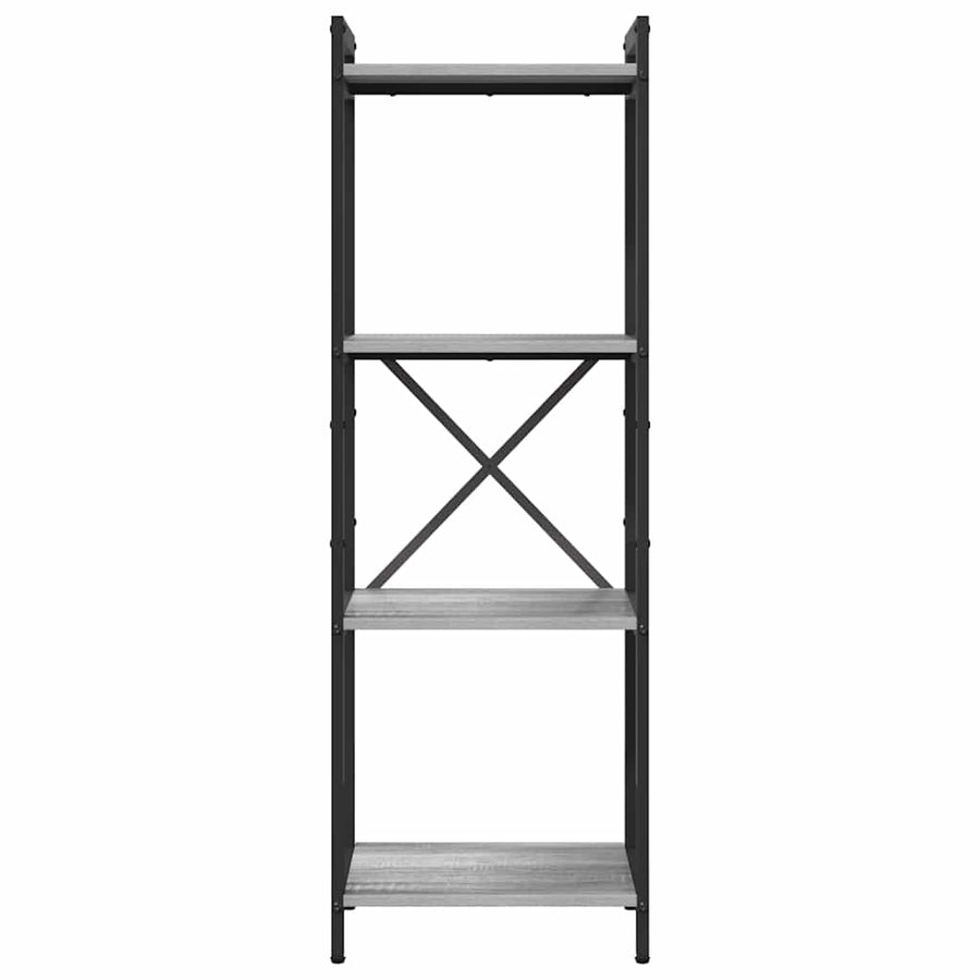 Boekenkast Grijs sonoma 40 x 30 x 118 cm Hout en Staal