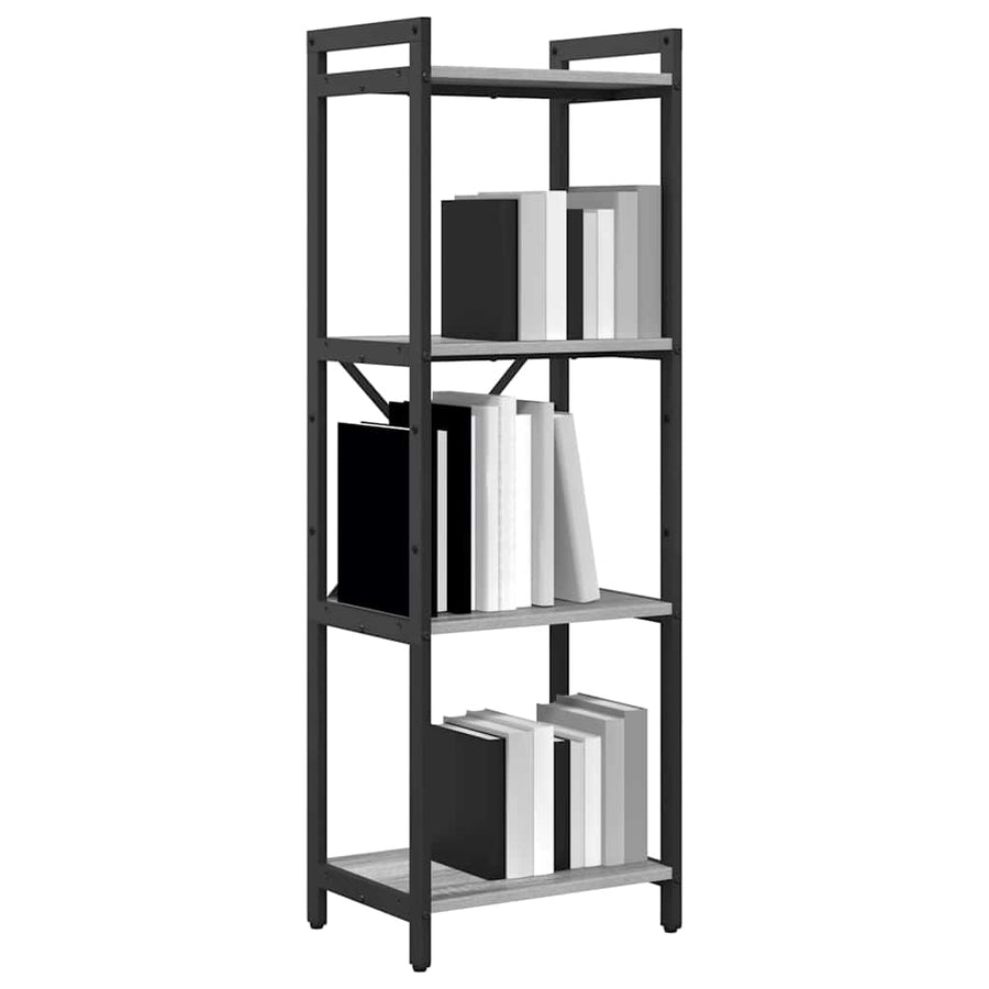 Boekenkast Grijs sonoma 40 x 30 x 118 cm Hout en Staal
