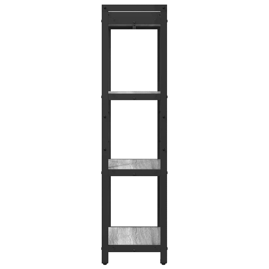 Boekenkast Grijs sonoma 40 x 30 x 118 cm Hout en Staal