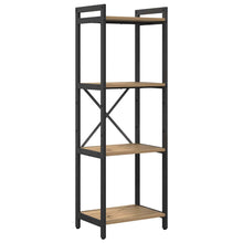 Boekenkast artisanaal eikenkleurig 40 x 30 x 118 cm