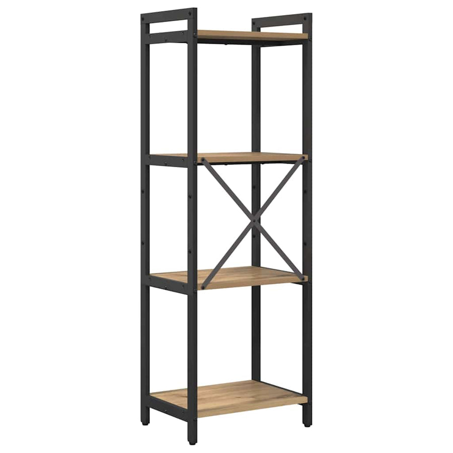 Boekenkast artisanaal eikenkleurig 40 x 30 x 118 cm
