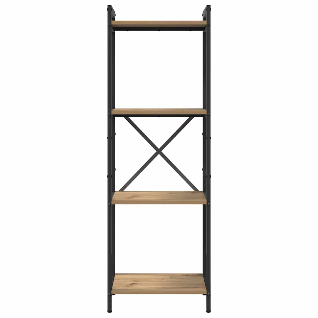 Boekenkast artisanaal eikenkleurig 40 x 30 x 118 cm