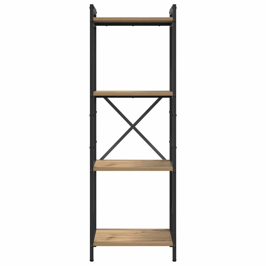 Boekenkast artisanaal eikenkleurig 40 x 30 x 118 cm