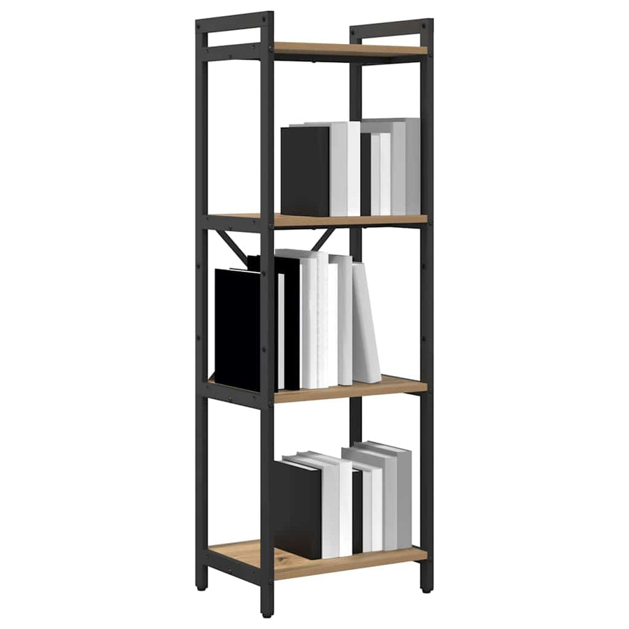 Boekenkast artisanaal eikenkleurig 40 x 30 x 118 cm