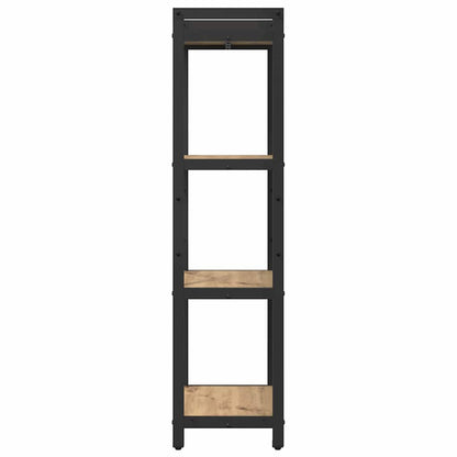 Boekenkast artisanaal eikenkleurig 40 x 30 x 118 cm