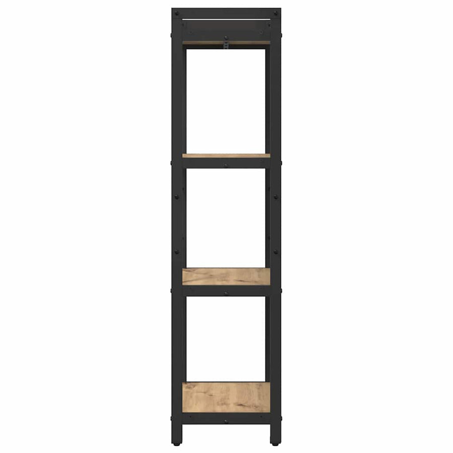 Boekenkast artisanaal eikenkleurig 40 x 30 x 118 cm