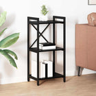 Boekenkast 40x30x83 cm zwart eiken