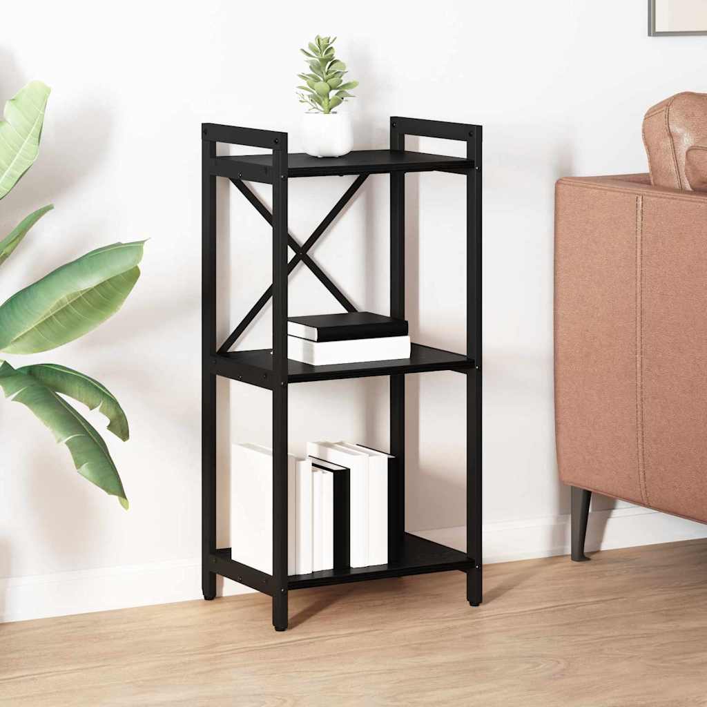 Boekenkast Zwart eiken 40 x 30 x 83 cm Bewerkt hout