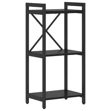Boekenkast Zwart eiken 40 x 30 x 83 cm Bewerkt hout