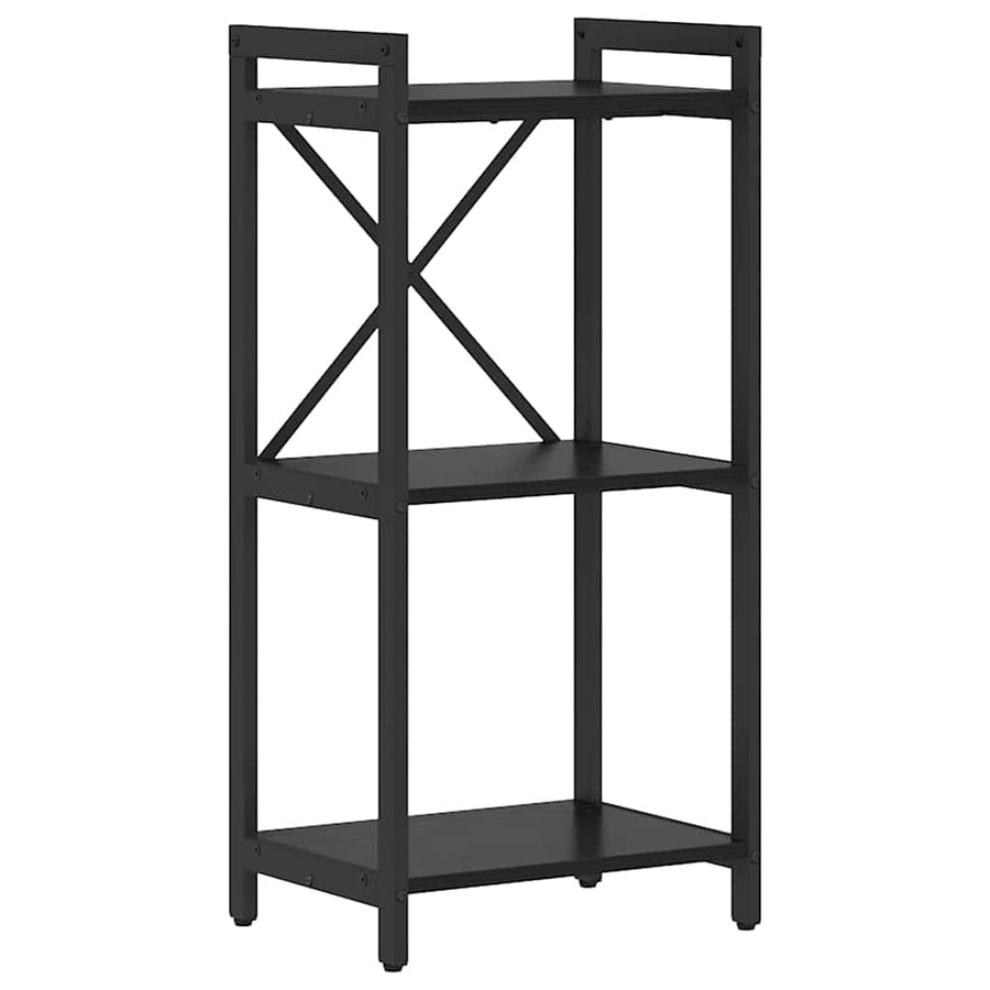 Boekenkast Zwart eiken 40 x 30 x 83 cm Bewerkt hout