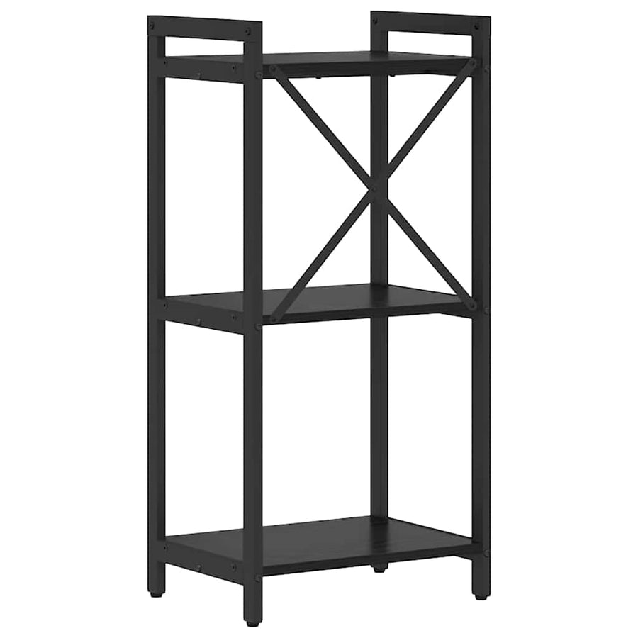 Boekenkast Zwart eiken 40 x 30 x 83 cm Bewerkt hout
