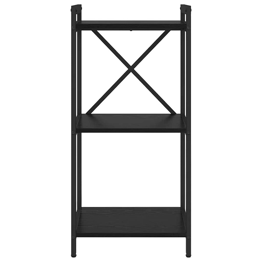 Boekenkast Zwart eiken 40 x 30 x 83 cm Bewerkt hout