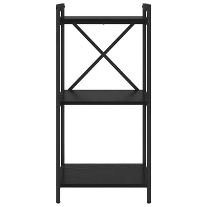 Boekenkast Zwart eiken 40 x 30 x 83 cm Bewerkt hout
