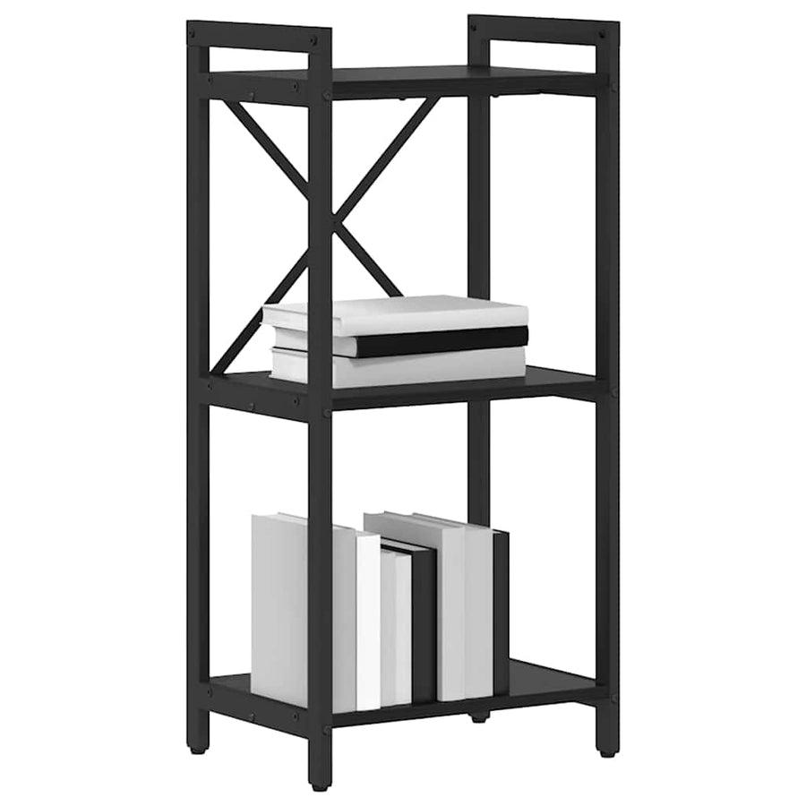 Boekenkast Zwart eiken 40 x 30 x 83 cm Bewerkt hout