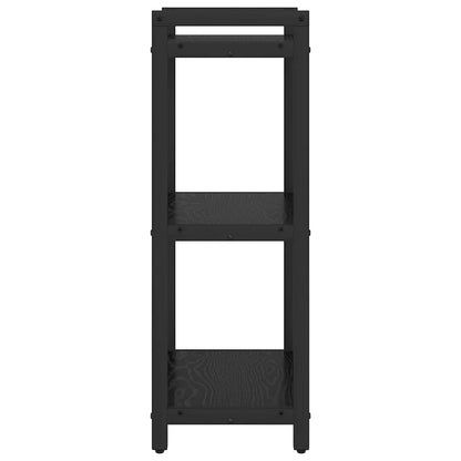 Boekenkast Zwart eiken 40 x 30 x 83 cm Bewerkt hout