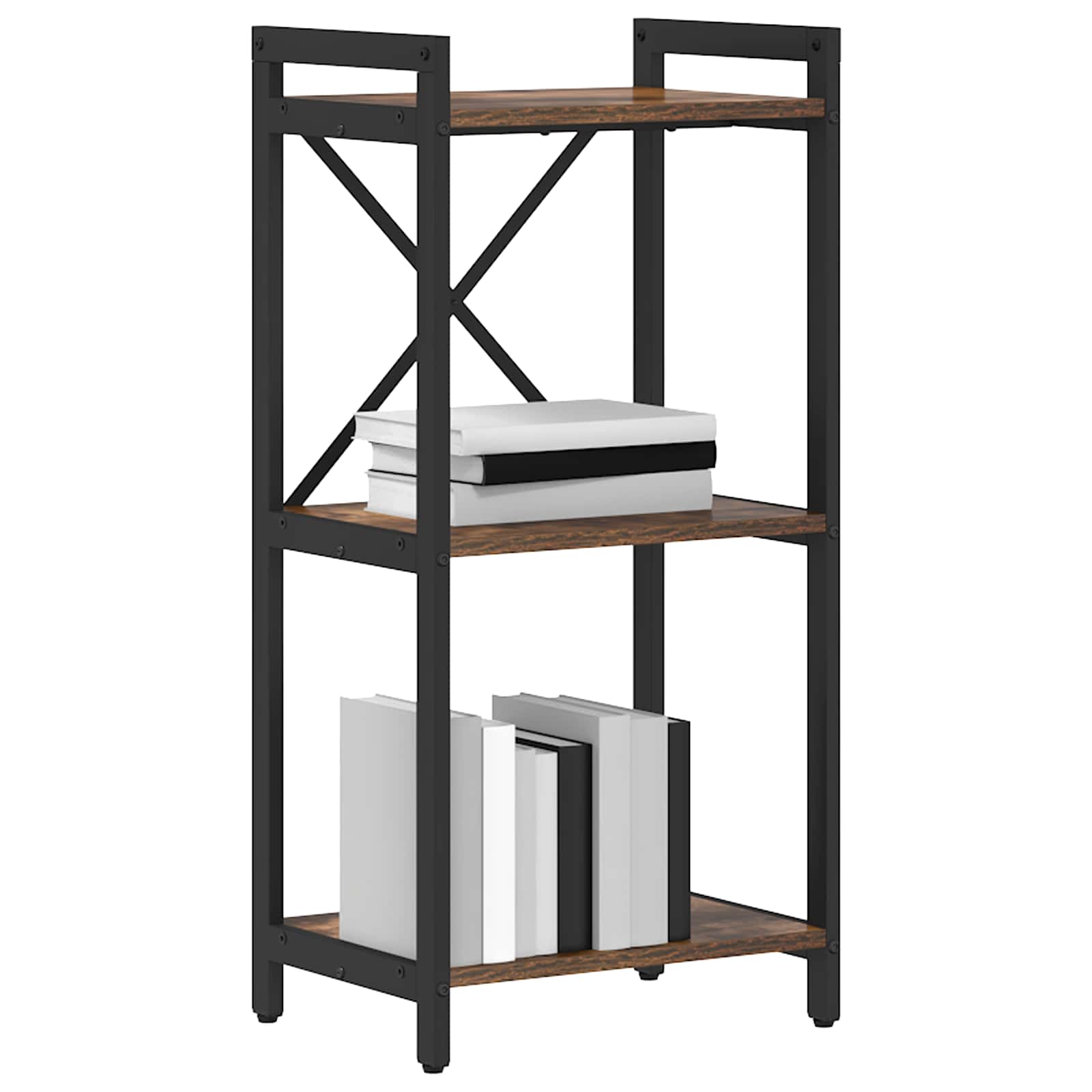 Boekenkast Gerookt eiken 40 x 30 x 85 cm Bewerkt hout