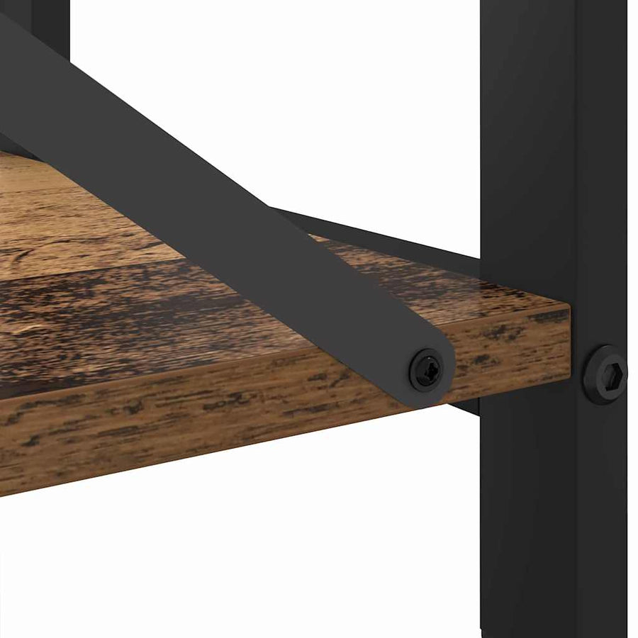 Boekenkast Oud hout 40 x 30 x 83 cm Bewerkt hout