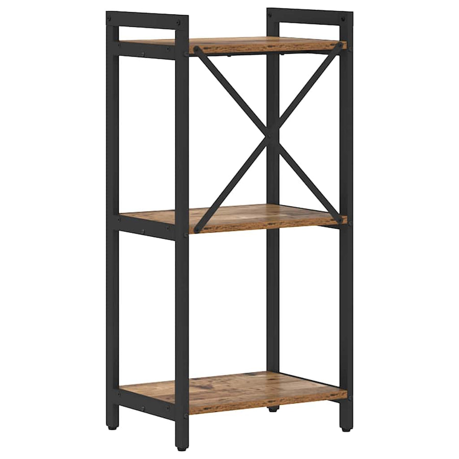 Boekenkast Oud hout 40 x 30 x 83 cm Bewerkt hout