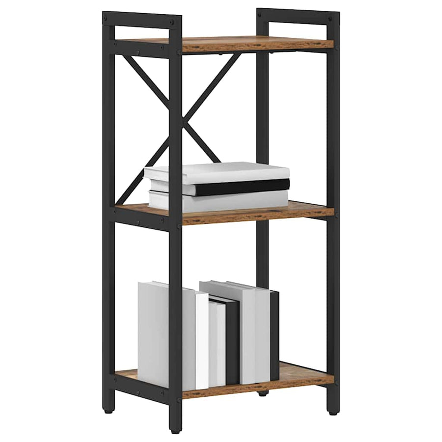 Boekenkast Oud hout 40 x 30 x 83 cm Bewerkt hout