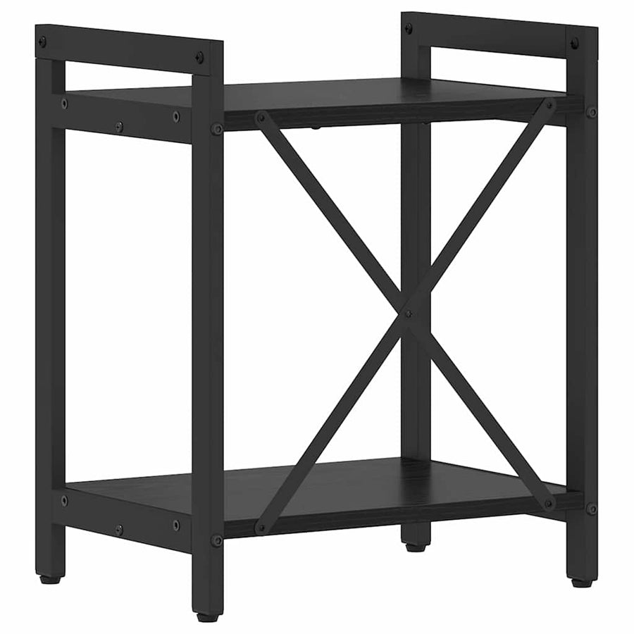 Boekenkast Zwart eiken 40 x 30 x 48.5 cm Bewerkt hout